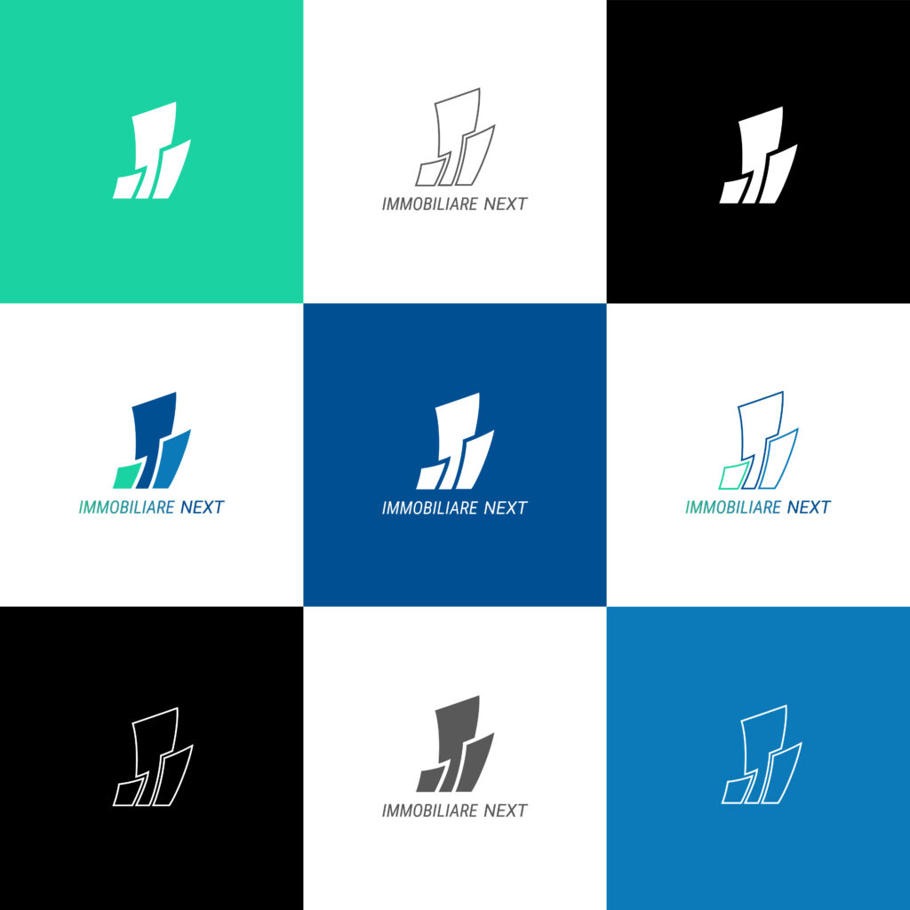 Logo Immobiliare Next, grafica Alessandro Pepe
