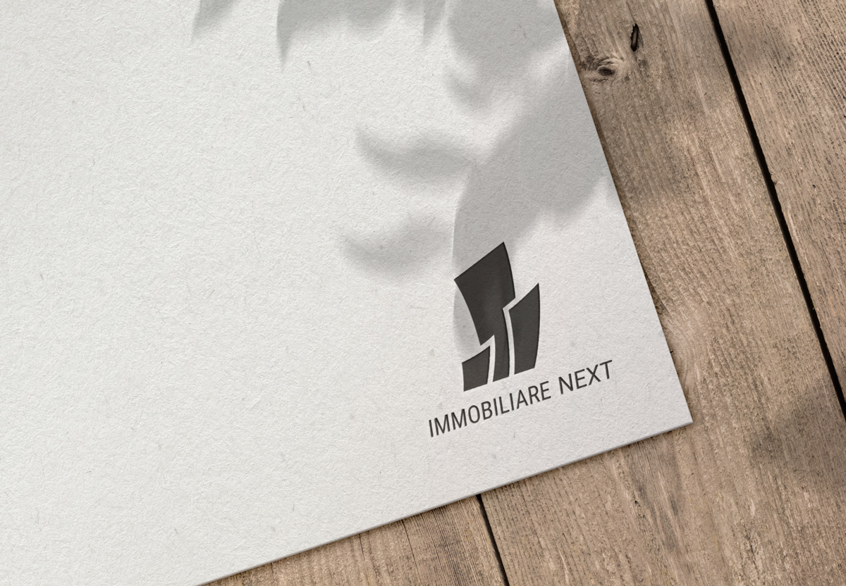 Logo Immobiliare Next, mockup Alessandro Pepe
